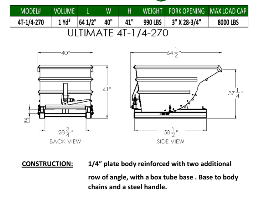 Roura Ultimate Self-Dumping Hoppers