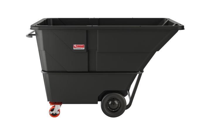 1 CUBIC YARD, HEAVY DUTY SUNCAST TILT TRUCK, BLACK – Crucial Containers